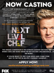 Next Level Chef Casting Season 4 